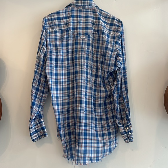 Vintage plaid western pearl snap - Picture 7 of 7